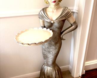 Vintage Bombay hostess statue