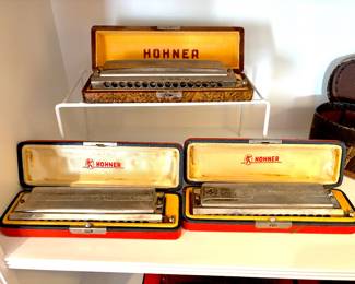 Professional harmonicas in original boxes