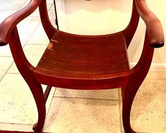 Antique Stomps Burkhardt saddle chair