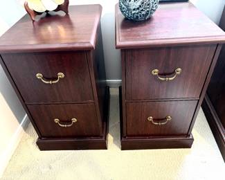 Pair of file cabinets