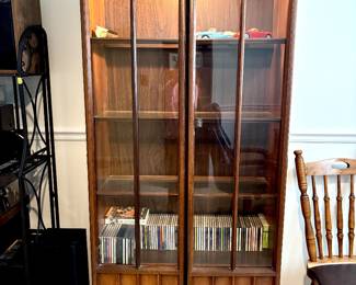 MCM lighted arch glass display cases
