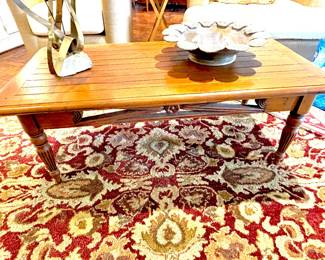 Vintage slat top coffee table