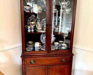 Vintage mahogany china cabinet