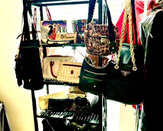 Large collection of purses