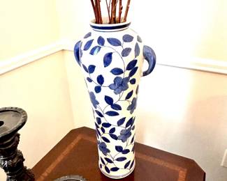 Blue and white decor