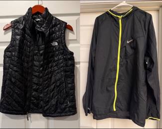 North Face vest & Nike jacket 