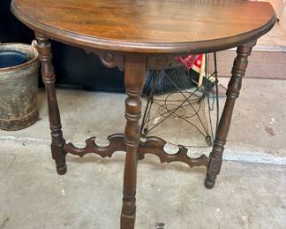 Vintage Demilune Table