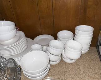 White Plate Set for 6 