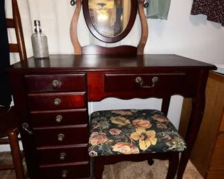 Vintage Jewelry desk with drawers