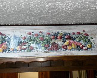 Vintage Fruit. Floral Kitchen Wall Decor