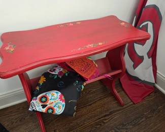 Cute red side table