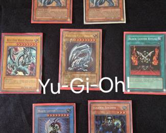 Yu-Gi-Oh cards in original sleeves