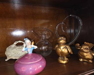 German 1/2 doll trinket box Vtg