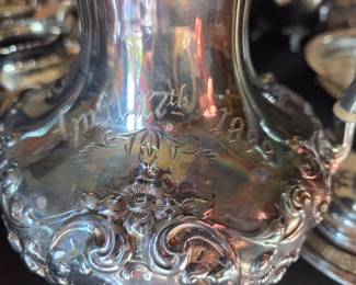Engraved 'April 17th 1899' teapot