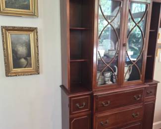 Mahogany Breakfront cabinet