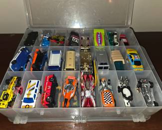 Box of match cars
