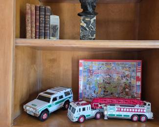 Hess collectible vehicles & Vintage Books