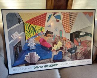Vintage David Hockney Art- Metropolitan Museum of Art 