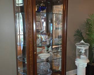 Large glass front display cabinet