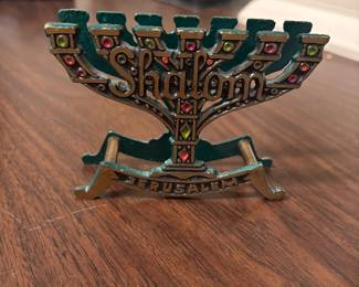 Vtg Brass Shalom Jerusalem Napkin holder 
