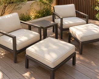 Modern FivePiece Patio Lounge Set