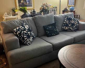 Lt. blue sofa