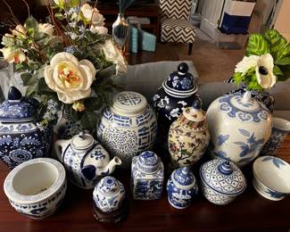 Blue and White Decor