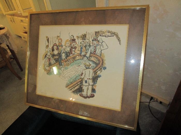 Artist proof signed by George Crionas "High Rollers"