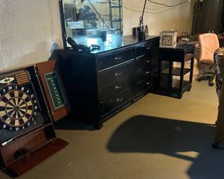 4 piece bedroom set and dart board