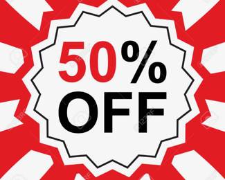 Half off Google Search