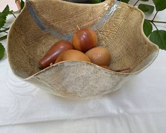 pottery bowl by Cape Cod studio potter Pat Kelly