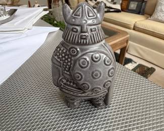 vintage mid-century ceramic Viking figurine (Model 6074) designed by Taisto Kaasinen 1961