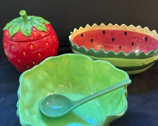 Cabbage Watermelon Bowl Strawberry Cookie Jar