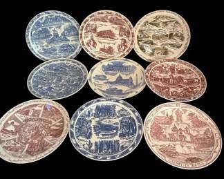 Vernon Kilns Collector Souvenir Plates