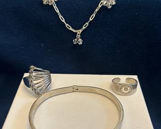 Mexico Sterling Bracelet Irish Claddagh Ring And More