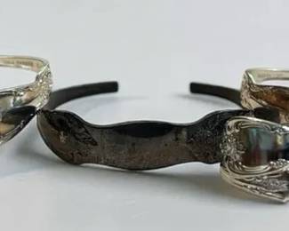Wm Rogers Spoon Cuff Bracelets And Ring