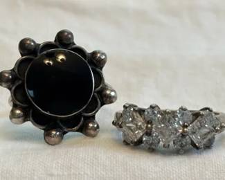 Sterling And Stone Rings