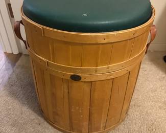 Peterboro Basket Co Bucket Storage Ottoman
