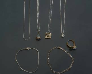 Sterling Silver Pendant Necklaces Bracelets And Ring