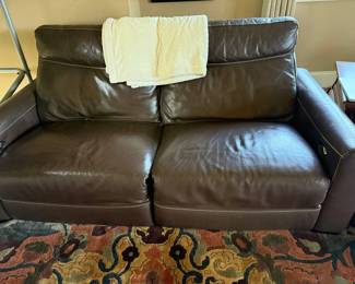 Leather love seats