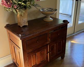 Rustic wood server