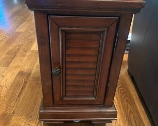 Side table with cabinet