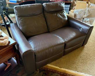 Leather love seats