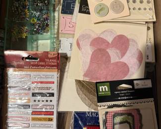 Scrapbooking supplies