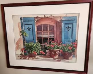 Original signed Judy Morris - local artist. 