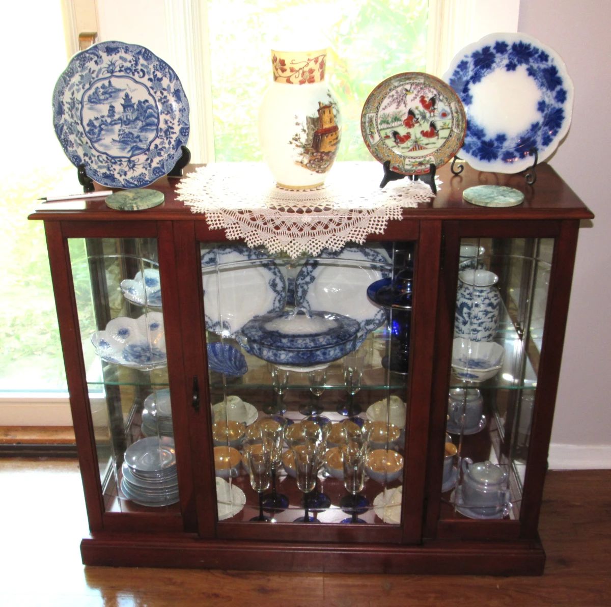 Flow blue & other great glassware