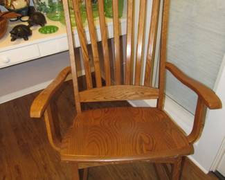Solid oak rocker