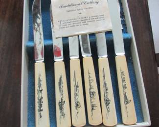 VTG ivory cutlery set from Alaska
