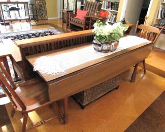 Looong drop-leaf table