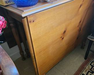knotty pine dropleaf tables